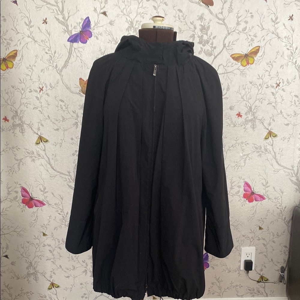 MaxMara Studio Women's Black Hooded Jacket